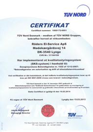 TÜV certifikat